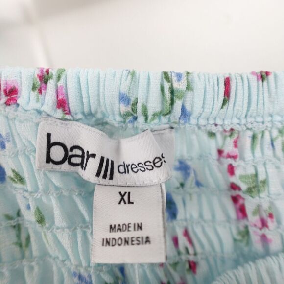 Bar III Womens Floral Smocked Romantic Dress Large - Picture 11 of 12